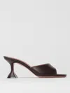 Amina Muaddi Lupita Open-toe Sculptural-heel Sandals In Brown