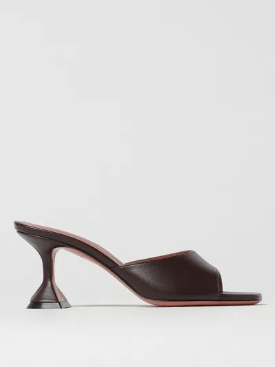 AMINA MUADDI HEELED SANDALS AMINA MUADDI WOMAN COLOR BROWN,G55560032