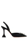 Amina Muaddi Rosie 95mm Crystal-embellished Pumps In Black