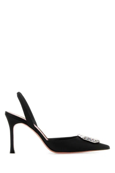 Amina Muaddi Camelia High-heeled Sandals In Black