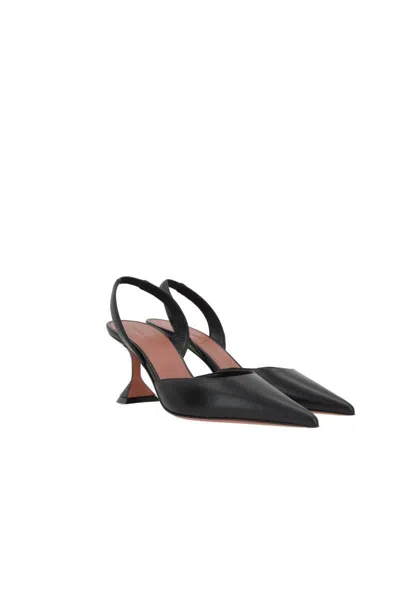 Amina Muaddi With Heel In Black