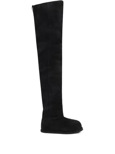 Amina Muaddi Heidi Boots In Black