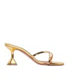 Amina Muaddi Henson Cross-chain High-heeled Sandals In Nude
