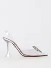 Amina Muaddi Begum 70mm Slingback Pumps In Weiss