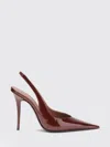 Amina Muaddi 105mm Anok Sling Slingback Pointed-toe Pumps In Burgundy