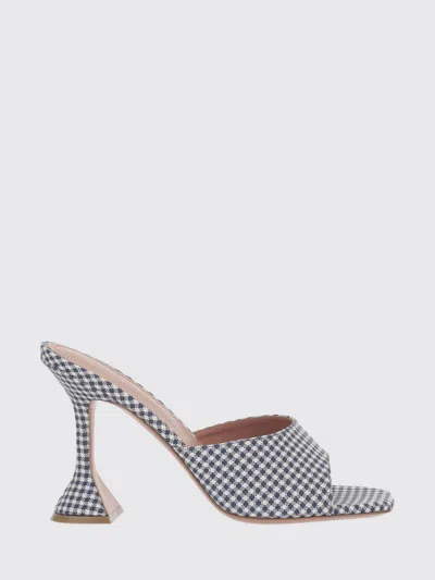 Amina Muaddi Printed Fabric Lupita Mules In Multi