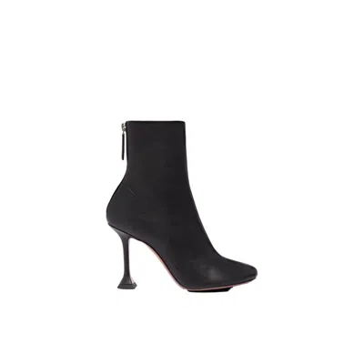 Amina Muaddi High-heeled Ankle Boots In Black