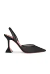 Amina Muaddi Womens Black Holli 95 Sling-back Heeled Mesh Courts In Black