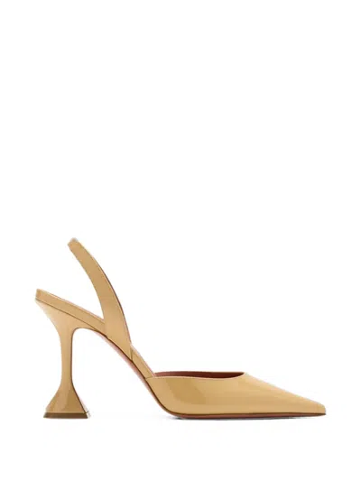 Amina Muaddi Holli 95 Slingback Pumps In Gold