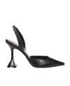 Amina Muaddi Holli 95mm Slingback Pumps In Black