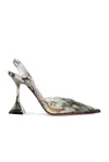 Amina Muaddi Holli Glass 95mm Snakeskin-effect Pumps Women In Printed Snake