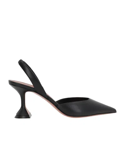 Amina Muaddi Holli High-heeled Sandals In Black