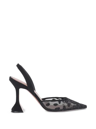 Amina Muaddi Holli Slingback-pumps In Black