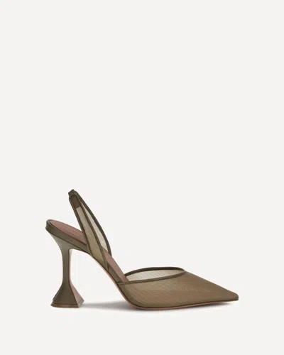Amina Muaddi Holli Pumps In Brown