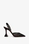 Amina Muaddi Holli Lace Slingback Pumps