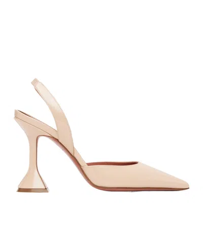 Amina Muaddi Holli Sling 95 Pointed-toe High-heeled Sandals In Pink