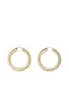 Amina Muaddi Large Jah Earrings In Gold