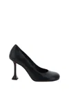 Amina Muaddi Women Iris Pump 95 Nappa Black 95 Mm Mini In Nappa Black