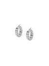 Amina Muaddi Jahuni" Earrings - Silver