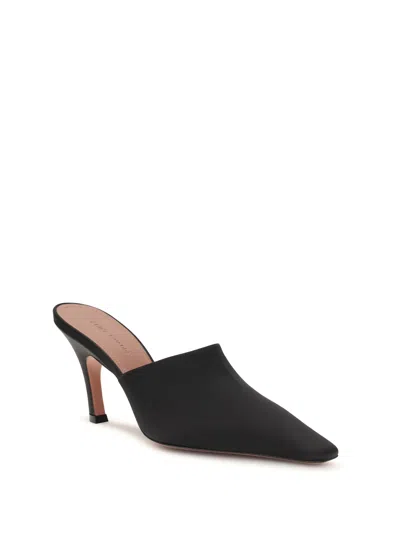 Amina Muaddi Jamie Mule Heel In Black