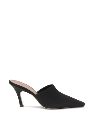 Amina Muaddi Jamie Pointed-toe Mules In Black