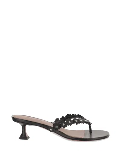 Amina Muaddi High Heel Shoes Woman In Black