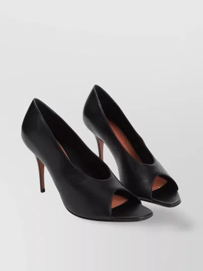 Amina Muaddi Julianne 90 Peep Toe Nappa