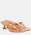 Amina Muaddi Juliette 45 Patent Leather Thong Sandals In Multi