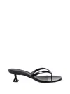 Amina Muaddi Juliette 45 Patent Leather Thong Sandals