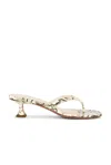 Amina Muaddi Snakeprint-leather Juliette Heeled Sandals 45