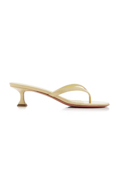 Amina Muaddi Juliette Patent Leather Sandals