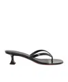 Amina Muaddi Juliette 45 Patent Leather Thong Sandals