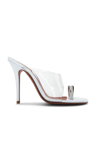 Amina Muaddi Justine Crystal-embellished Sandals In White