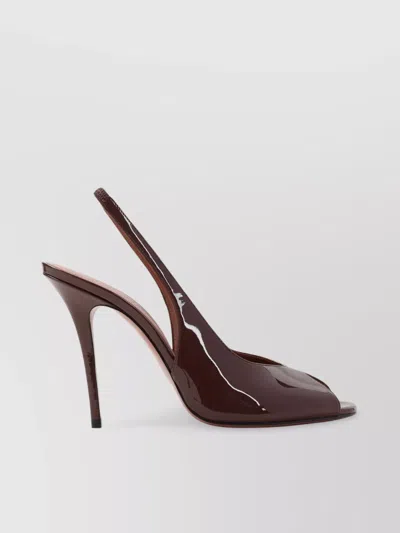 AMINA MUADDI KRISTINA 105 SLING PATENT PEEP TOE