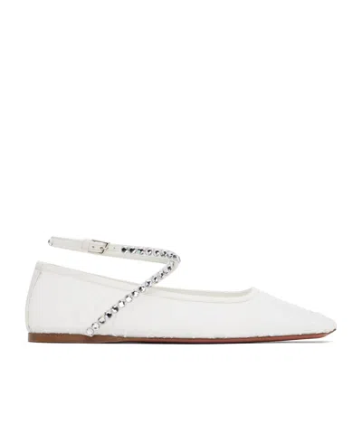 AMINA MUADDI LACE BALLET FLATS