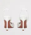Amina Muaddi Lace Camelia Slingback Pumps 90