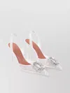 Amina Muaddi Camelia 90 Embellished Lace Slingback Sandals