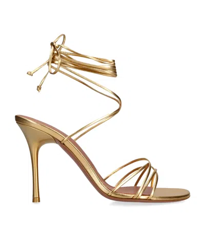 AMINA MUADDI LACE-UP LORI SANDALS 95