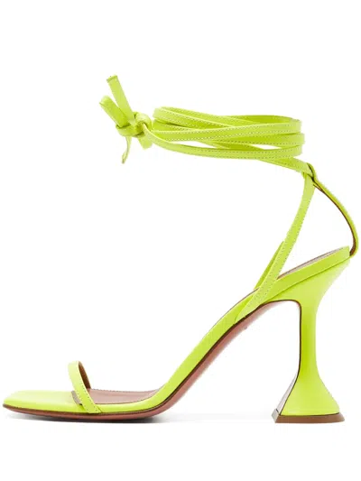 Pre-owned Amina Muaddi Leather Heeled Sandals