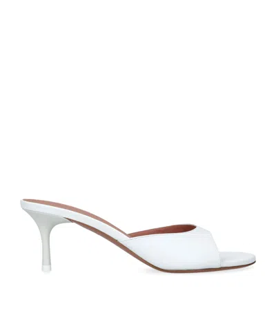 AMINA MUADDI LEATHER JEANNE HEELED MULES 60