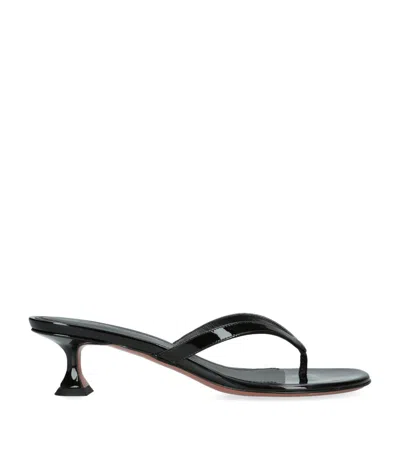 AMINA MUADDI LEATHER JULIETTE SANDALS 45
