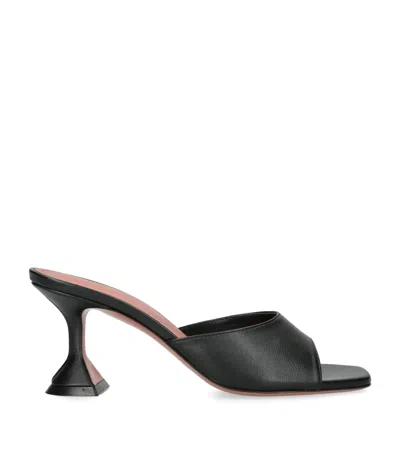 AMINA MUADDI LEATHER LUPITA MULES 70