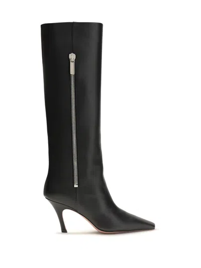 AMINA MUADDI LEATHER MONA BOOT 80 CALF