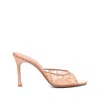 Amina Muaddi Alexa Satin And Corded-lace Sandals