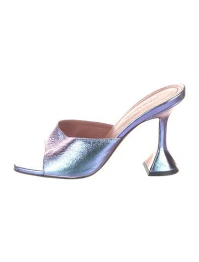 Pre-owned Amina Muaddi Leather Mules