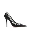 Amina Muaddi Satin Embellished Begumissima Pumps 105