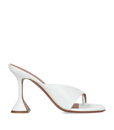 AMINA MUADDI LEATHER SHIONA HEELED MULES 95