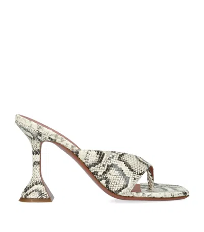 AMINA MUADDI LEATHER SHIONA HEELED MULES 95