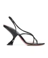 Amina Muaddi Open-toe High-heeled Sandals In Black