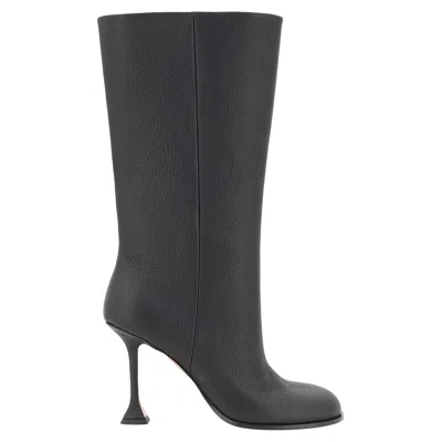 Amina Muaddi Liya Boots In Black